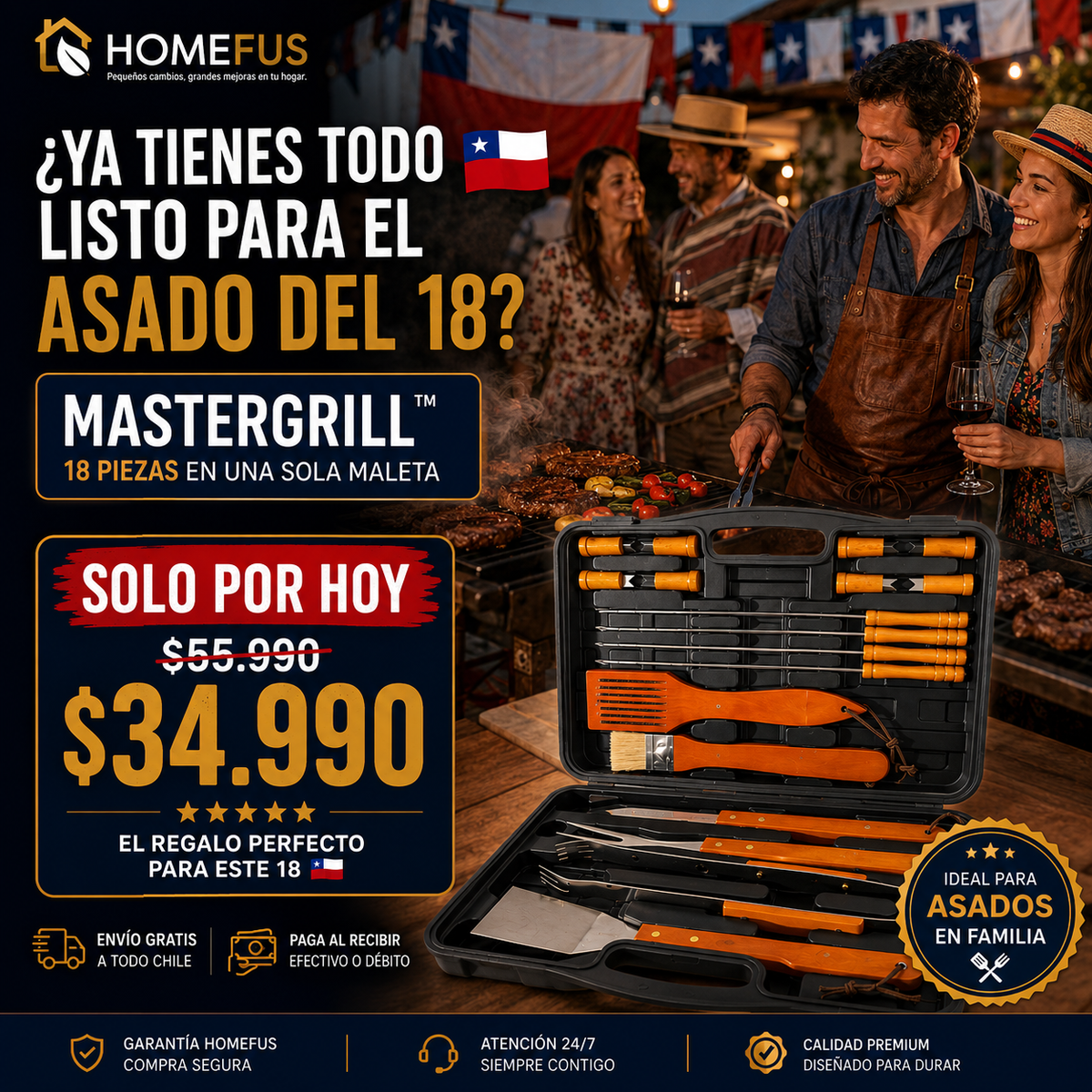 MasterGrill™ | Todo listo para compartir un gran asado