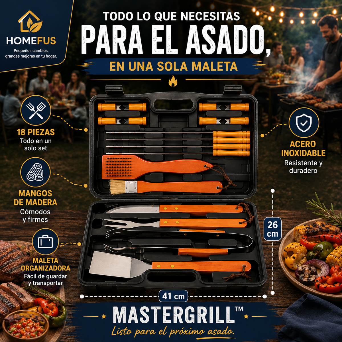 MasterGrill™ | Todo listo para compartir un gran asado